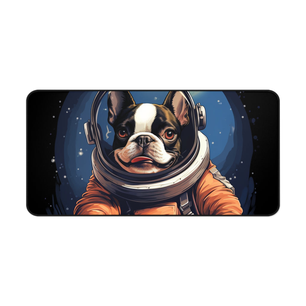 Astronaut Dog Desk Mat - Fun Pet-Themed Office Decor