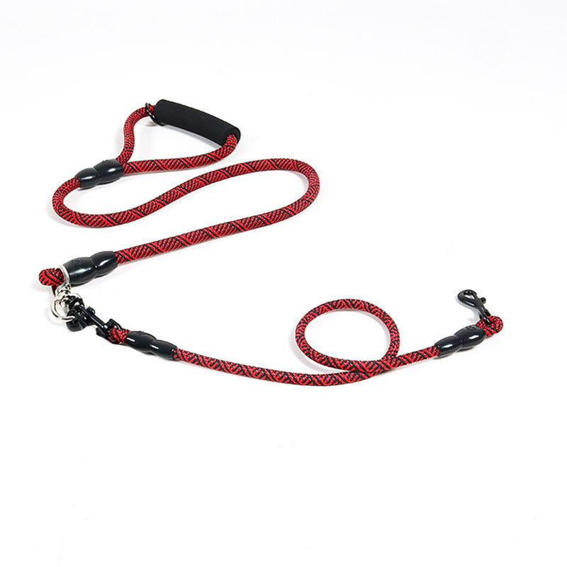 Multi-Dog Leash – Walk 1, 2, or 3 Dogs Without Tangling . Red 1 Dog