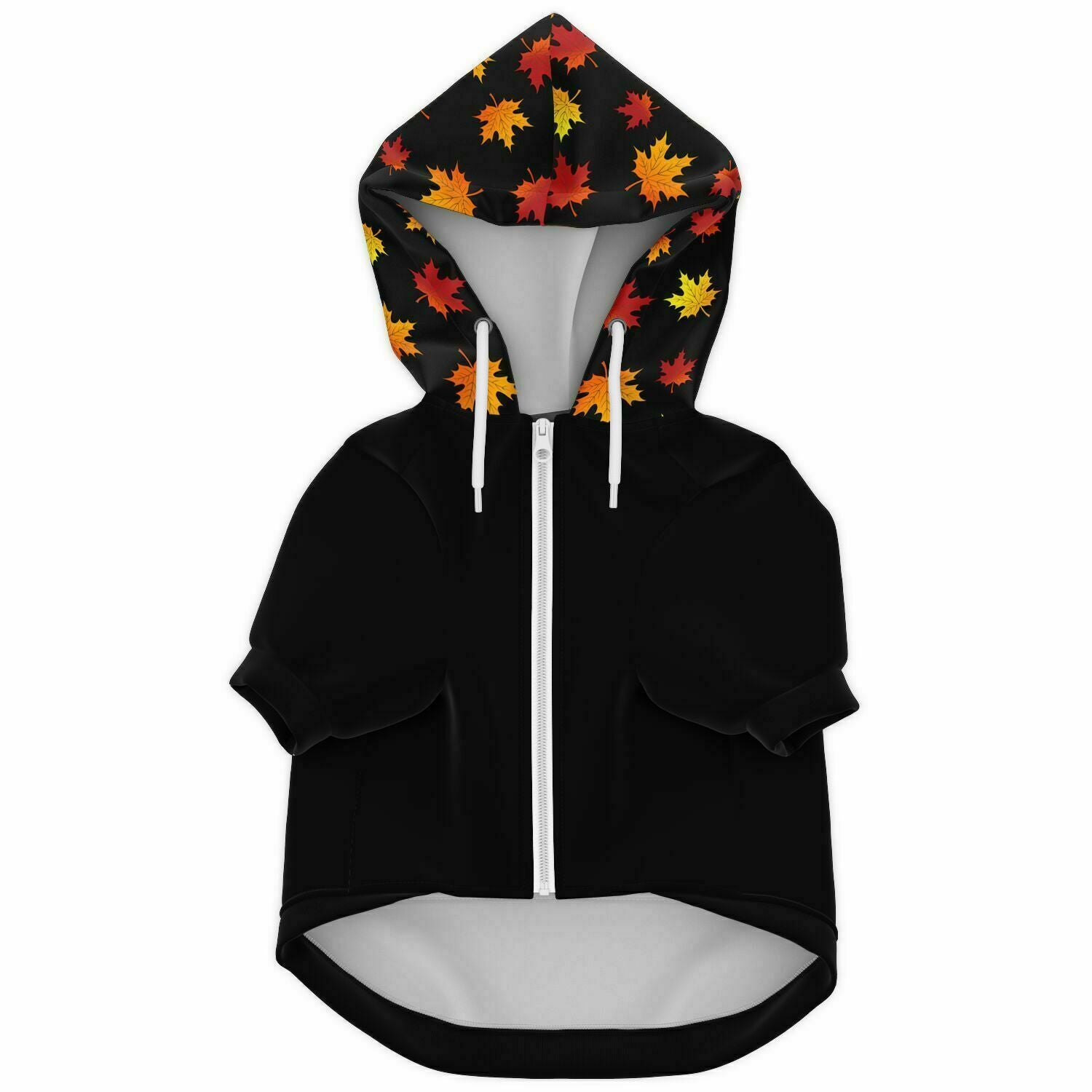 Dog Zip-Up Hoodie - Autumn Leaves