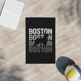 Boston Dog Lovers Beach Towel - Stylish Summer Accessory
