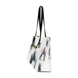 Geometric Terrier Elegance - Euramerican Tote Bag (Model1656) (Large)