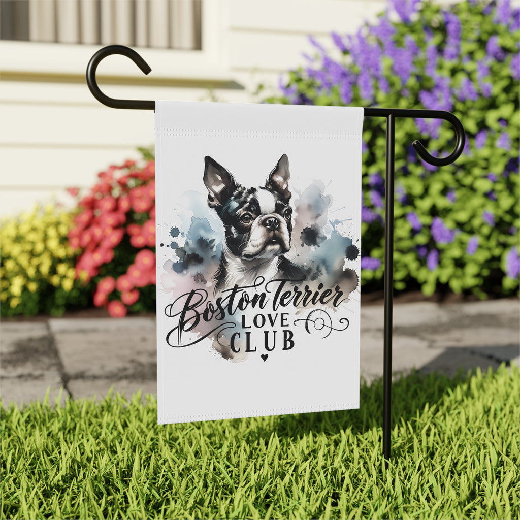 Boston Terrier Love Club Garden & House Banner