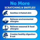 Dog Allergy Relief Chews Itching Skin Relief For Dogs Fish Oil 3 Seasonal Allergies Pills Skin & Coat Anti ItchHot Spots Treatment Canine Immune Health Supplement 180 Soft Treats