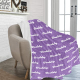 Custom Dog Name Ultra-Soft Micro Fleece Blanket .