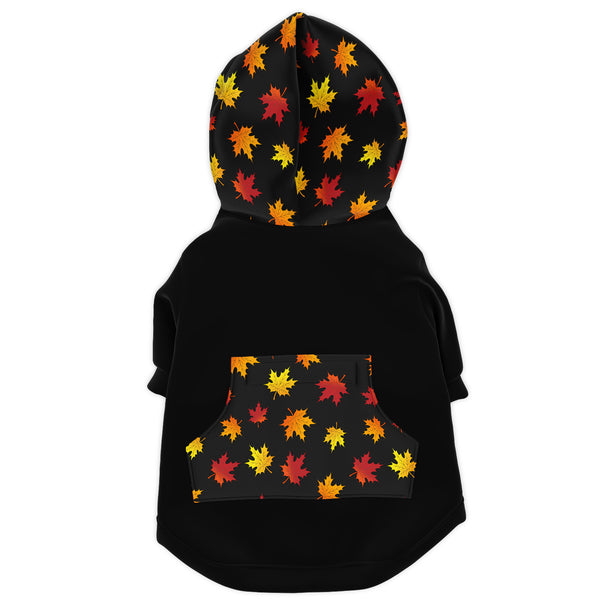 Dog Zip-Up Hoodie - Autumn Leaves