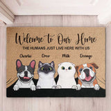 Welcome To Our Home - Personalized Pet Decorative Mat, Doormat (Cat & Dog)