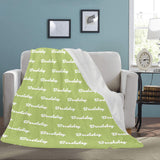 Custom Dog Name Ultra-Soft Micro Fleece Blanket .