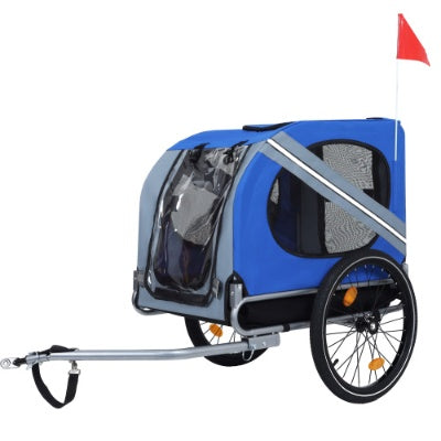 Large Bike Trailer For Dogs 120LB Capacity All-Terrain Pet Carrier