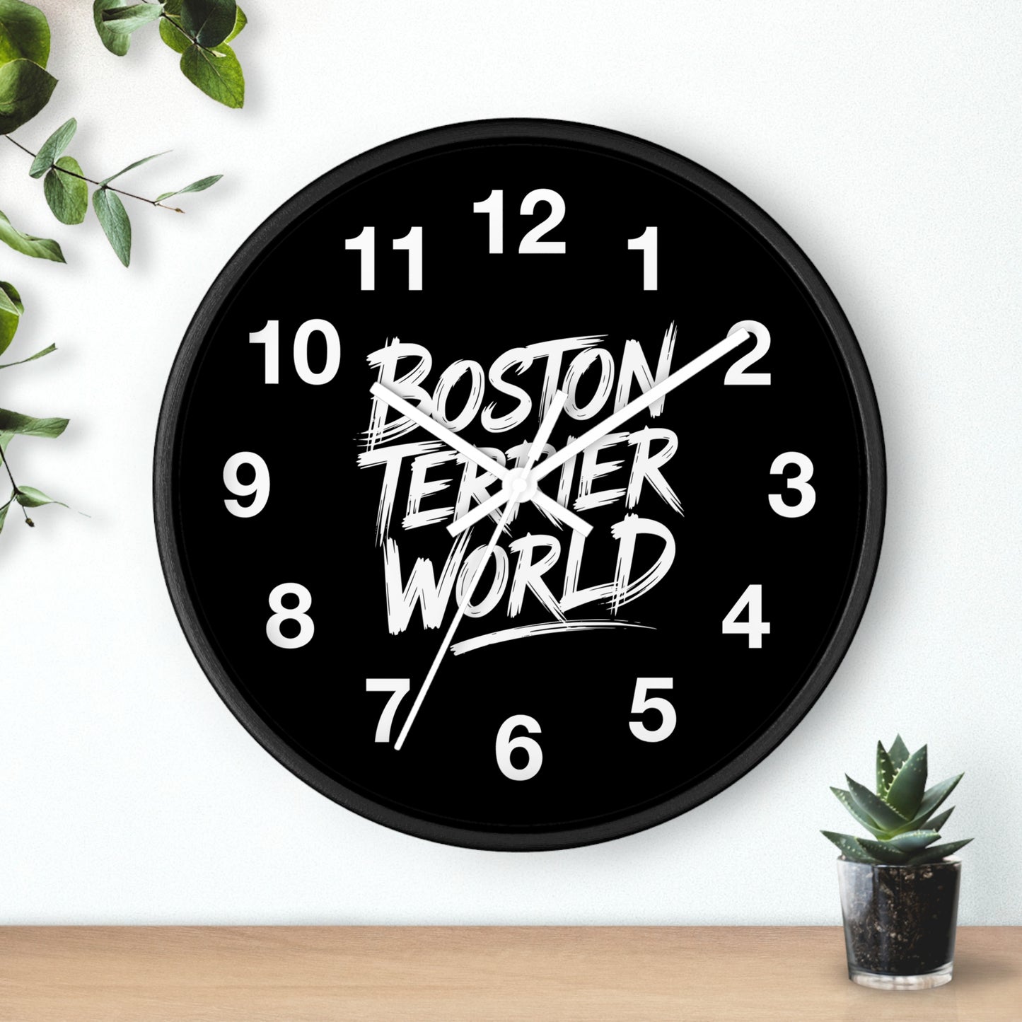 Boston Teixeira World Wall Clock - Urban Modern Decor for Home & Office