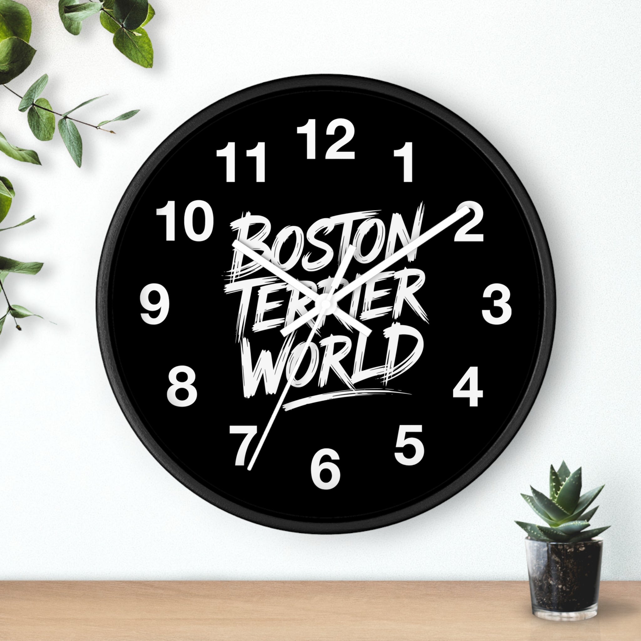 Boston Teixeira World Wall Clock - Urban Modern Decor for Home & Office