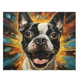 Zoomies Excitement Boston Terrier Dog Puzzle (120, 252, 500-Piece)