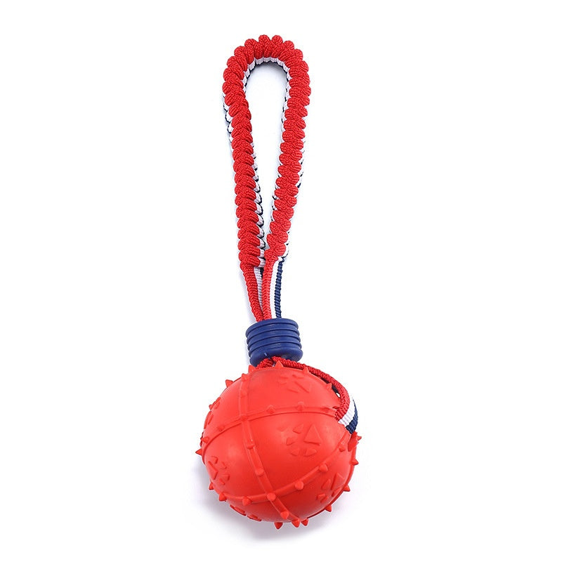 Dog Ball Toy With Elastic Rope Chewing Ball