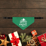 Santa's Little Helper Holiday Dog Bandana Collar . M