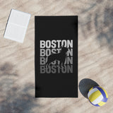 Boston Dog Lovers Beach Towel - Stylish Summer Accessory