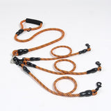 Multi-Dog Leash – Walk 1, 2, or 3 Dogs Without Tangling . Orange 3 Dogs