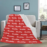 Custom Dog Name Ultra-Soft Micro Fleece Blanket .