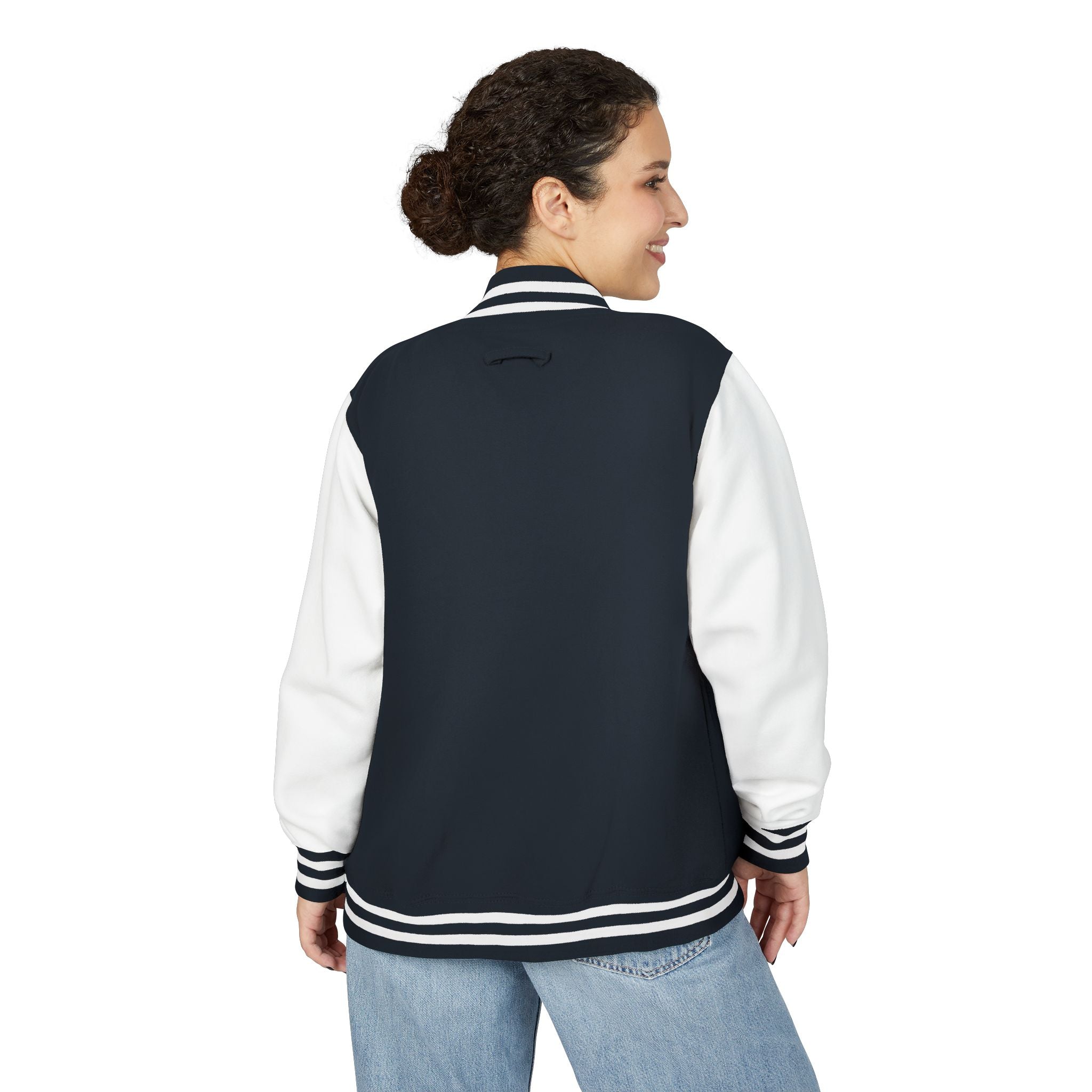 Boston Terrier Unisex Heavyweight Letterman Jacket - Stylish and Cozy