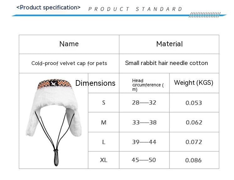 Cold-proof Fleece Hat For Dogs