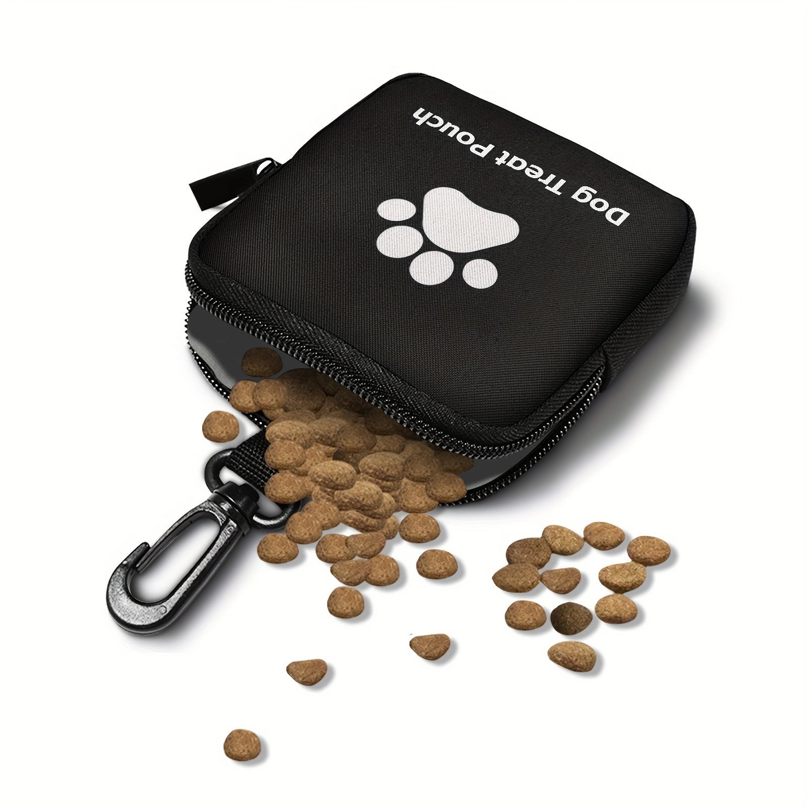 Polyester Portable Dog Treat Pouch With Zipper Closure