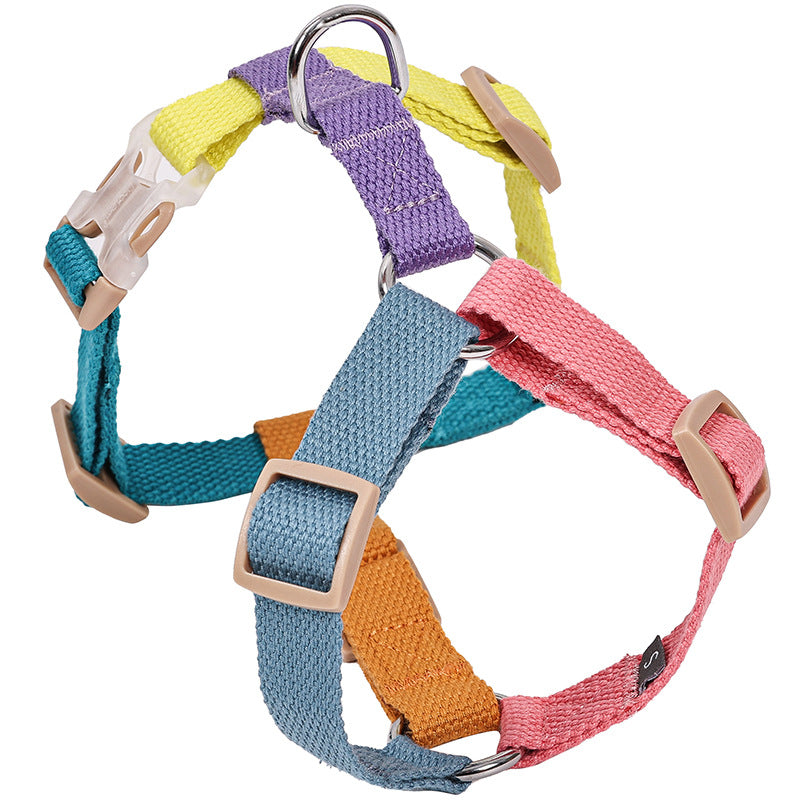 Fresh Six Color H-Shaped Dog Harness