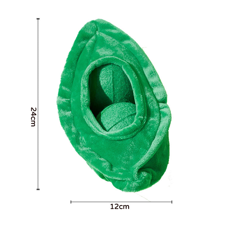 Dog Toy Dig Out Tennis Ball Loud Paper Sound Avocado Watermelon Banana
