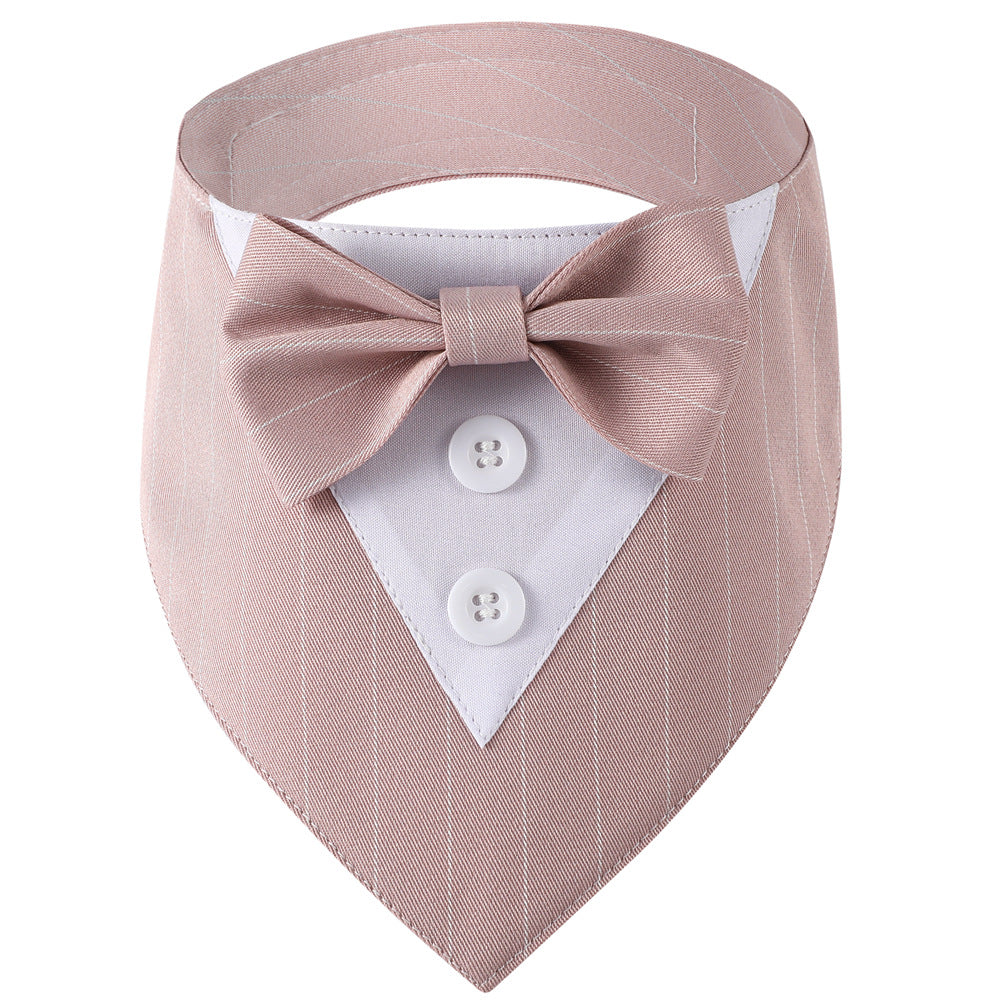 Dog Tuxedo Bow Tie Suit Bandana Triangular Binder