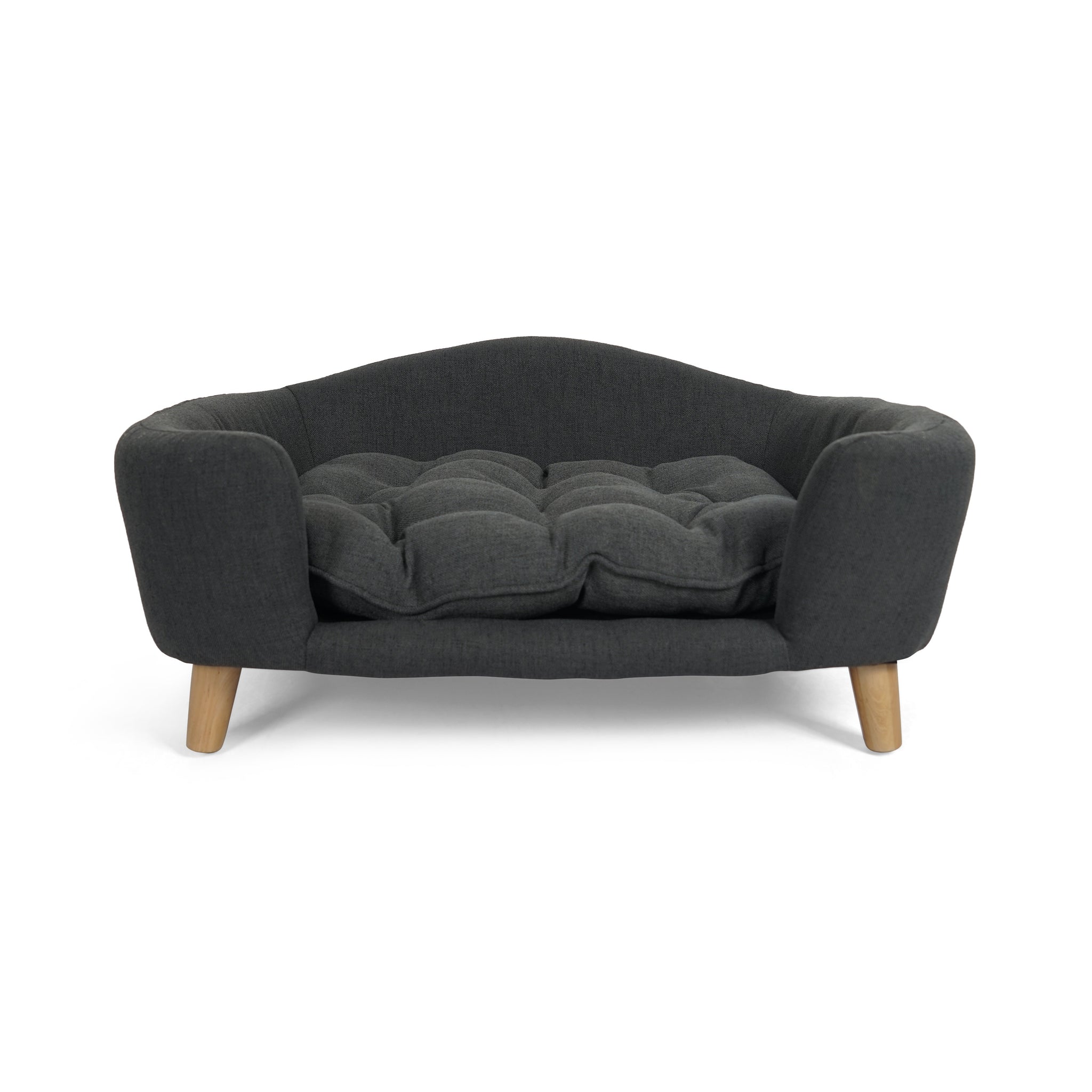 Mid-Century Modern Dog Bed - Dark Gray