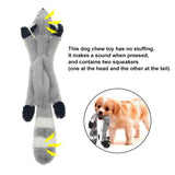 5 Pack Dog Squeaky Toys Pet Crinkle Toy No Stuffing Animals Soft Plush Dog Chew Toys