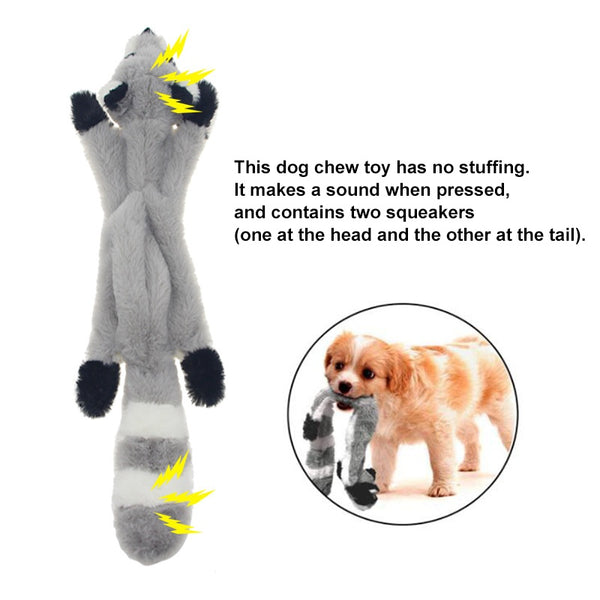 5 Pack Dog Squeaky Toys Pet Crinkle Toy No Stuffing Animals Soft Plush Dog Chew Toys