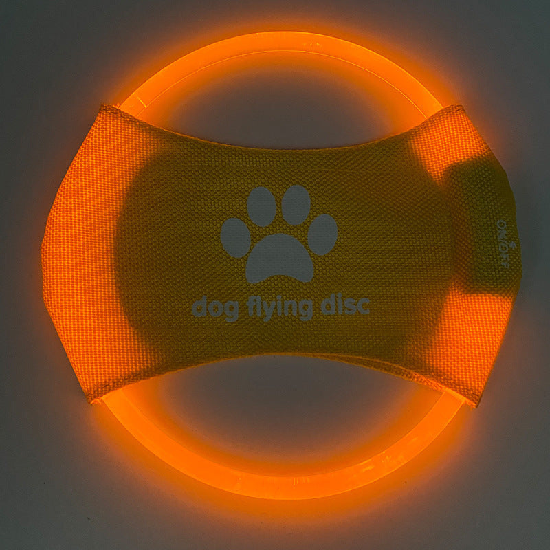 LED Luminous Dog Flying Disc For Training Interactive Toys Game