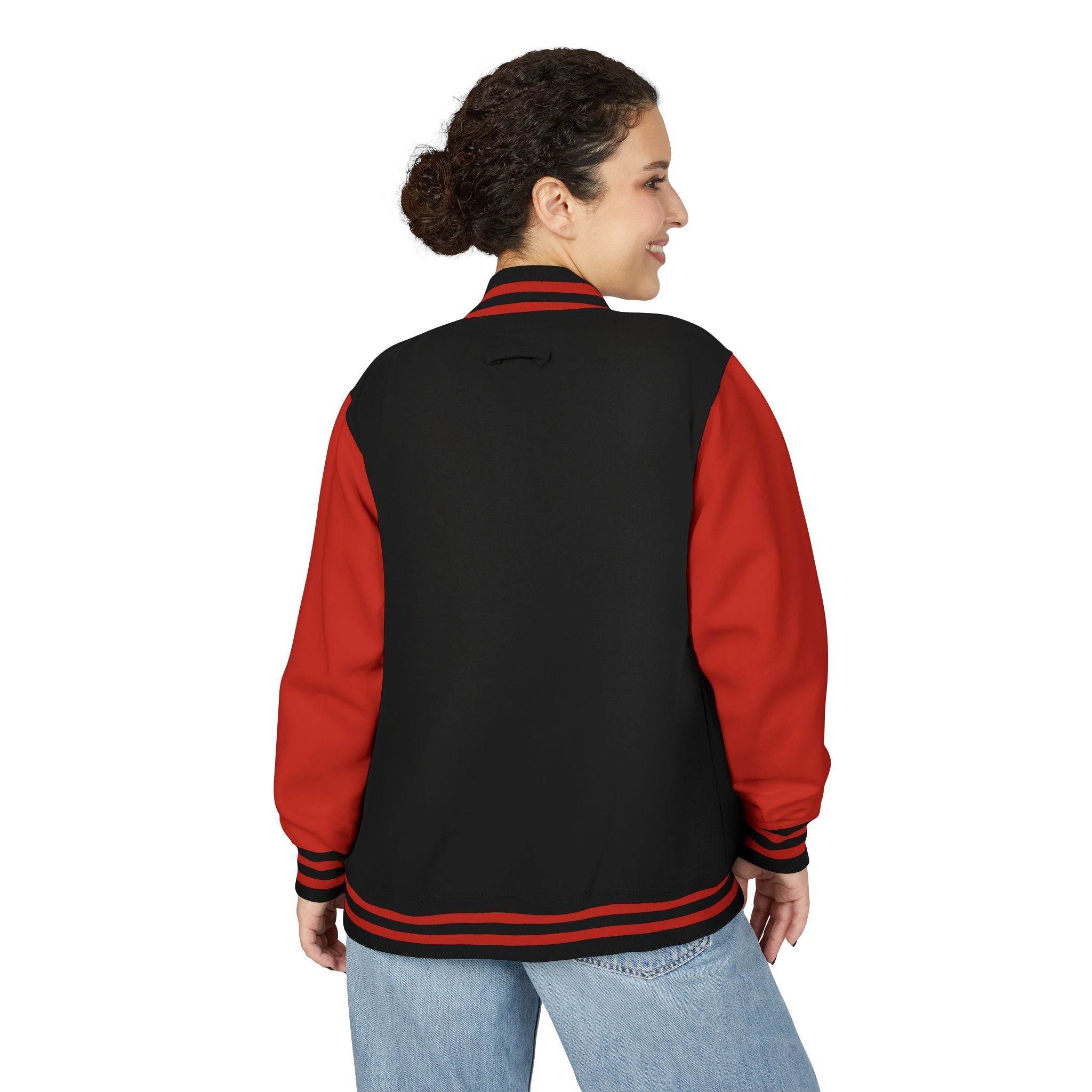 Boston Terrier Unisex Heavyweight Letterman Jacket - Stylish and Cozy