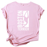 Boston Terrier Short Sleeve T-Shirt Top