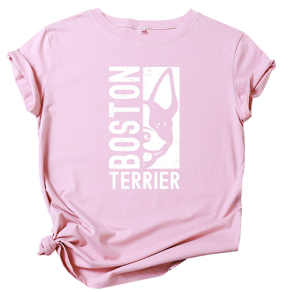 Boston Terrier Short Sleeve T-Shirt Top