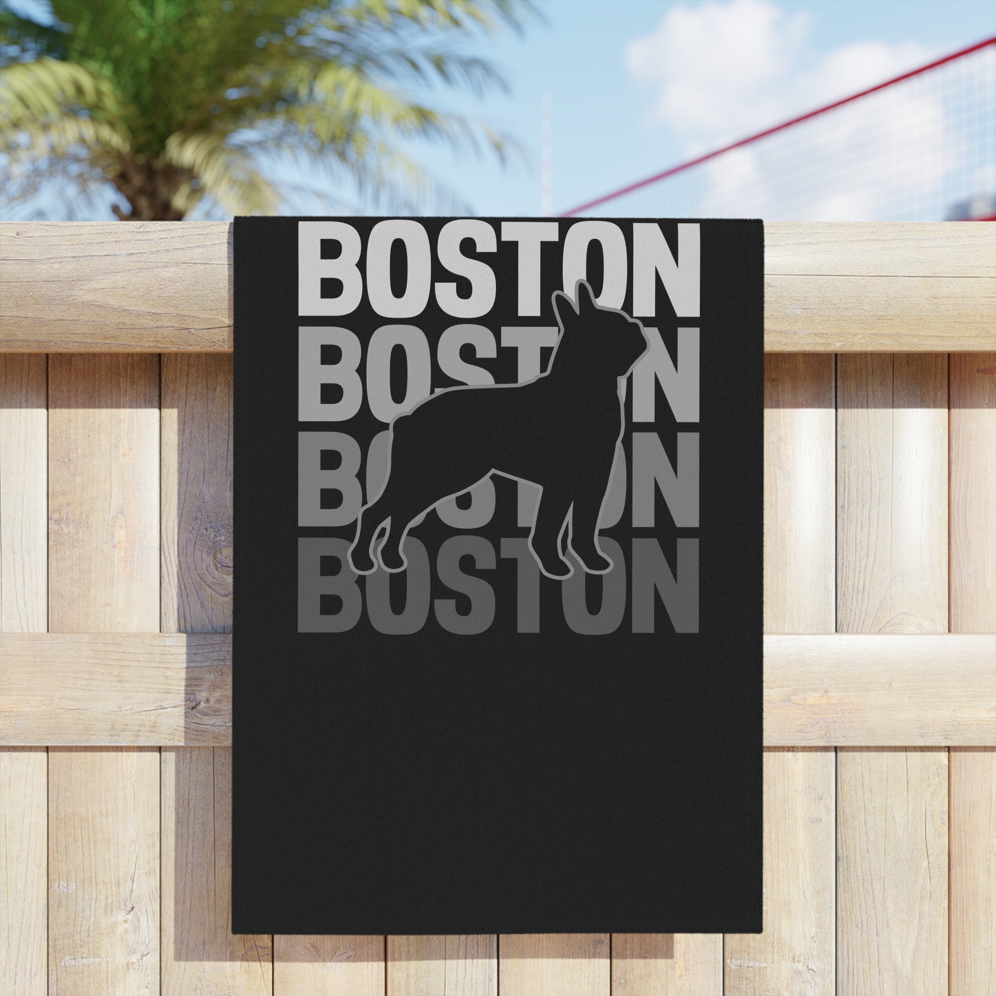 Boston Dog Lovers Beach Towel - Stylish Summer Accessory