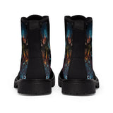 Boston Terrier Art - Men's Martin Canvas Boots