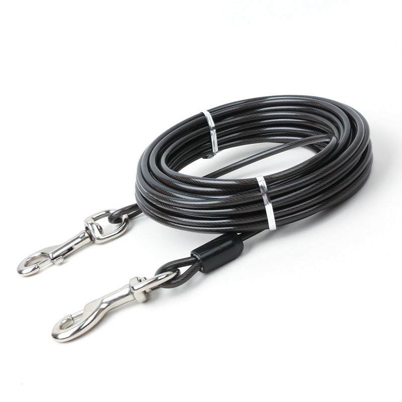Dog Tie Out Cable With Ground Stake For Yard