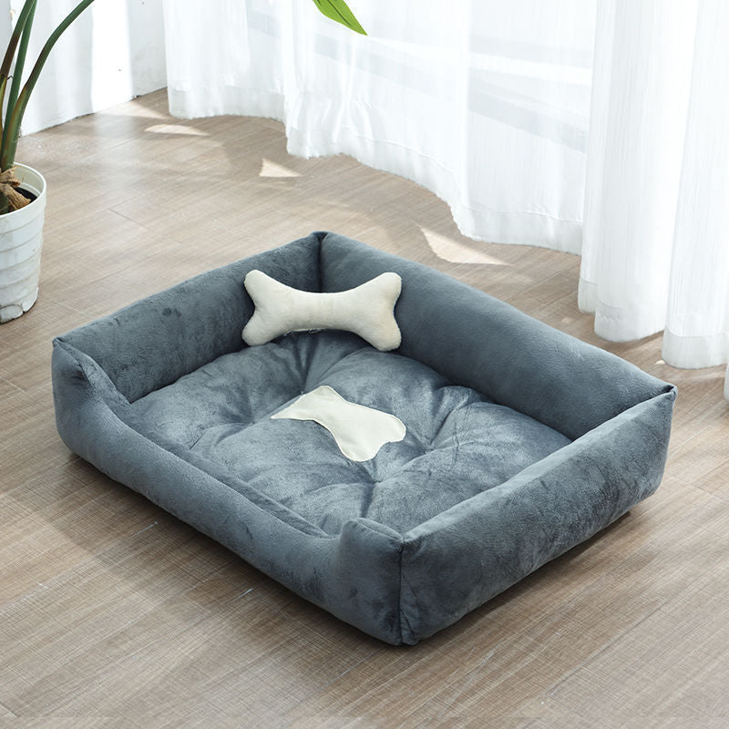 Soft Bone Dog Bed