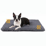 Self-Heating Dog Bed – Ultra Soft Washable Warming Mat with Non-Slip Base (No Electricity Needed) . Dark Gray