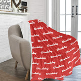 Custom Dog Name Ultra-Soft Micro Fleece Blanket .