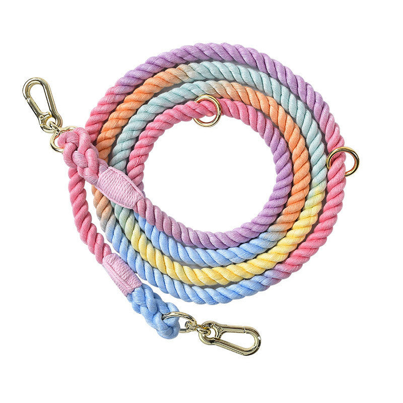 Multifunctional Ombre Rope Dog Leash
