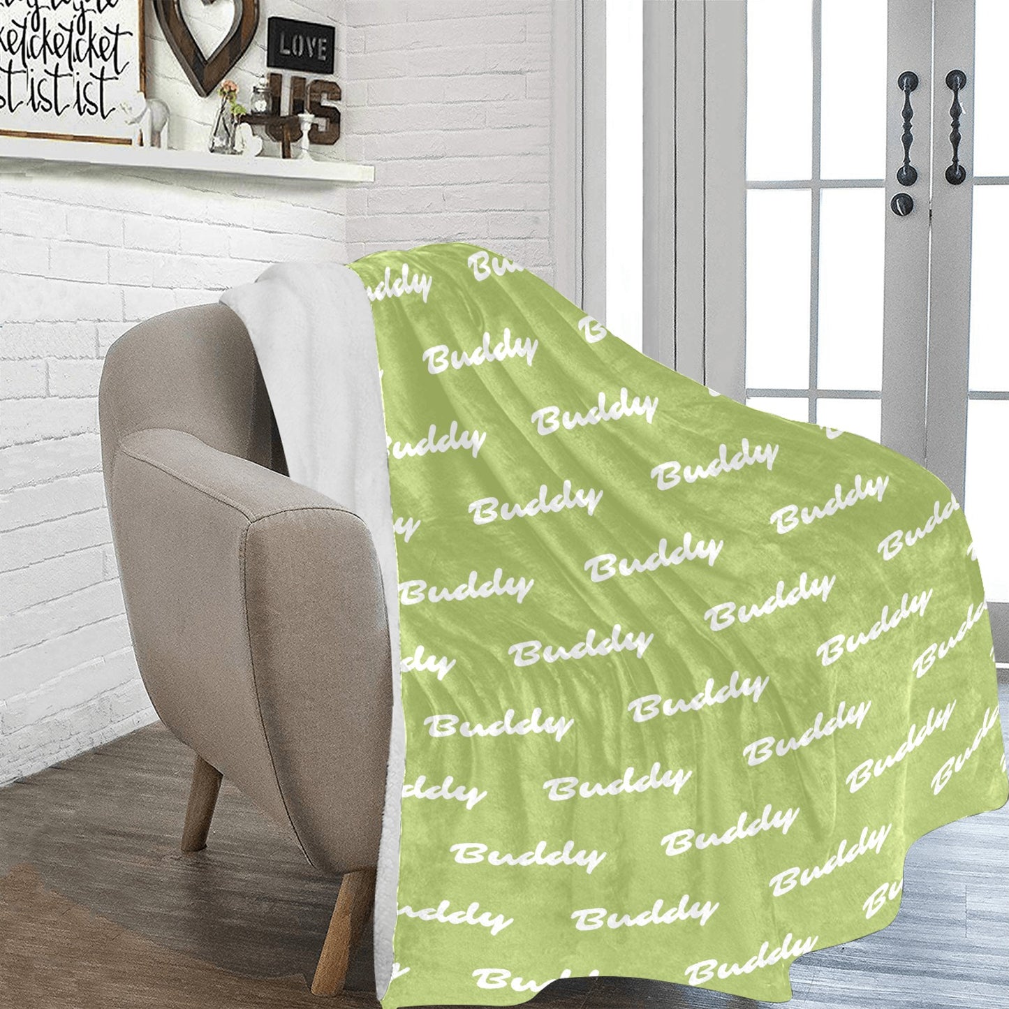 Custom Dog Name Ultra-Soft Micro Fleece Blanket .