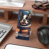 Astronaut Dog Mobile Display Stand - Unique Smartphone Holder for Dog Lovers
