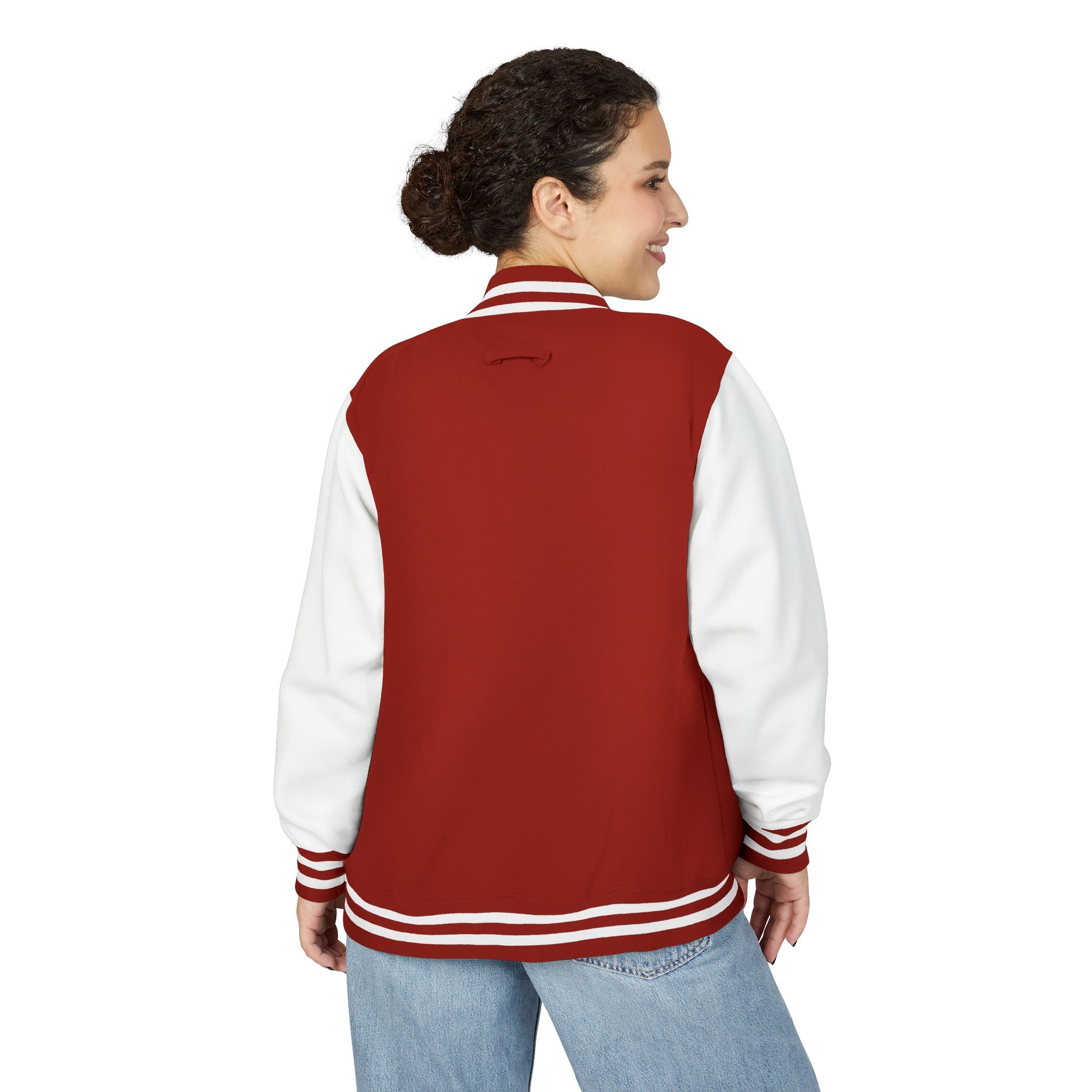 Boston Terrier Unisex Heavyweight Letterman Jacket - Stylish and Cozy