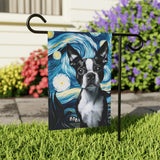 Starry Night - Boston Terrier Garden & House Banner
