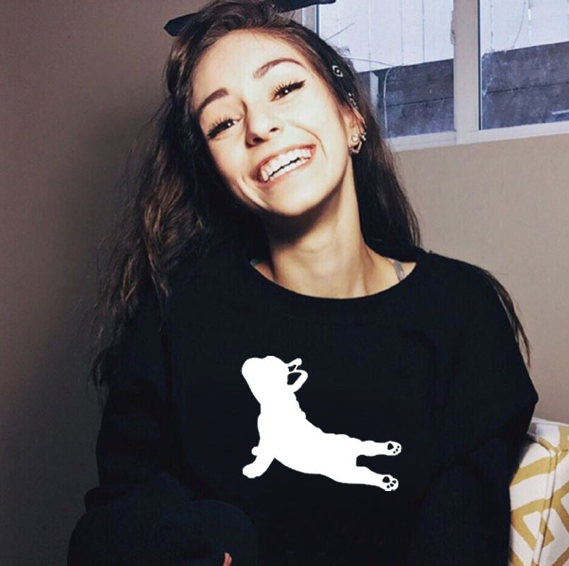 French Bulldog Yoga Pose Sweatshirt