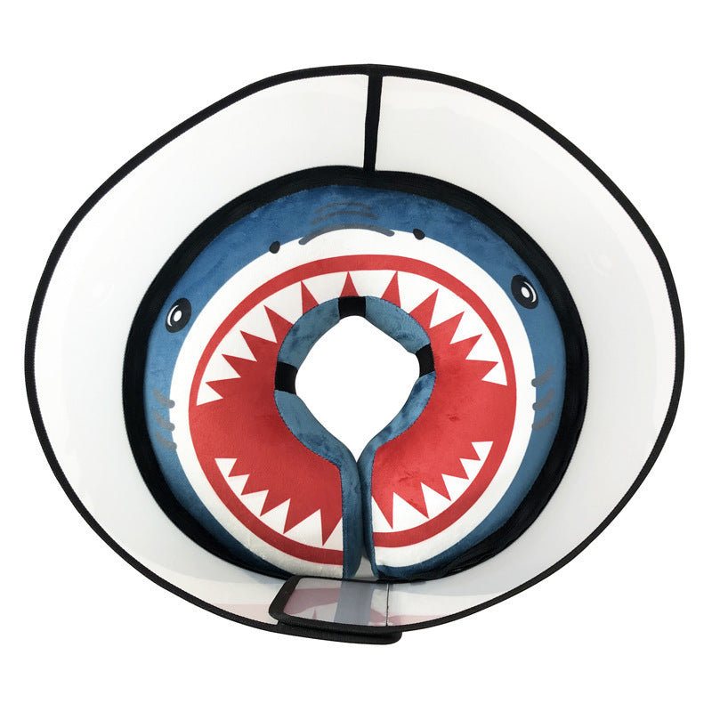 Shark & Watermelon Pet Recovery Collar for Dogs – Soft Protective Cone . Shark