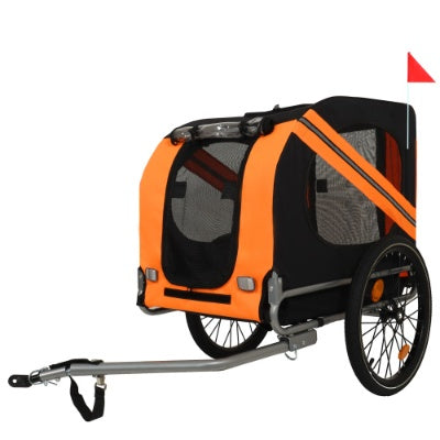 Large Bike Trailer For Dogs 120LB Capacity All-Terrain Pet Carrier