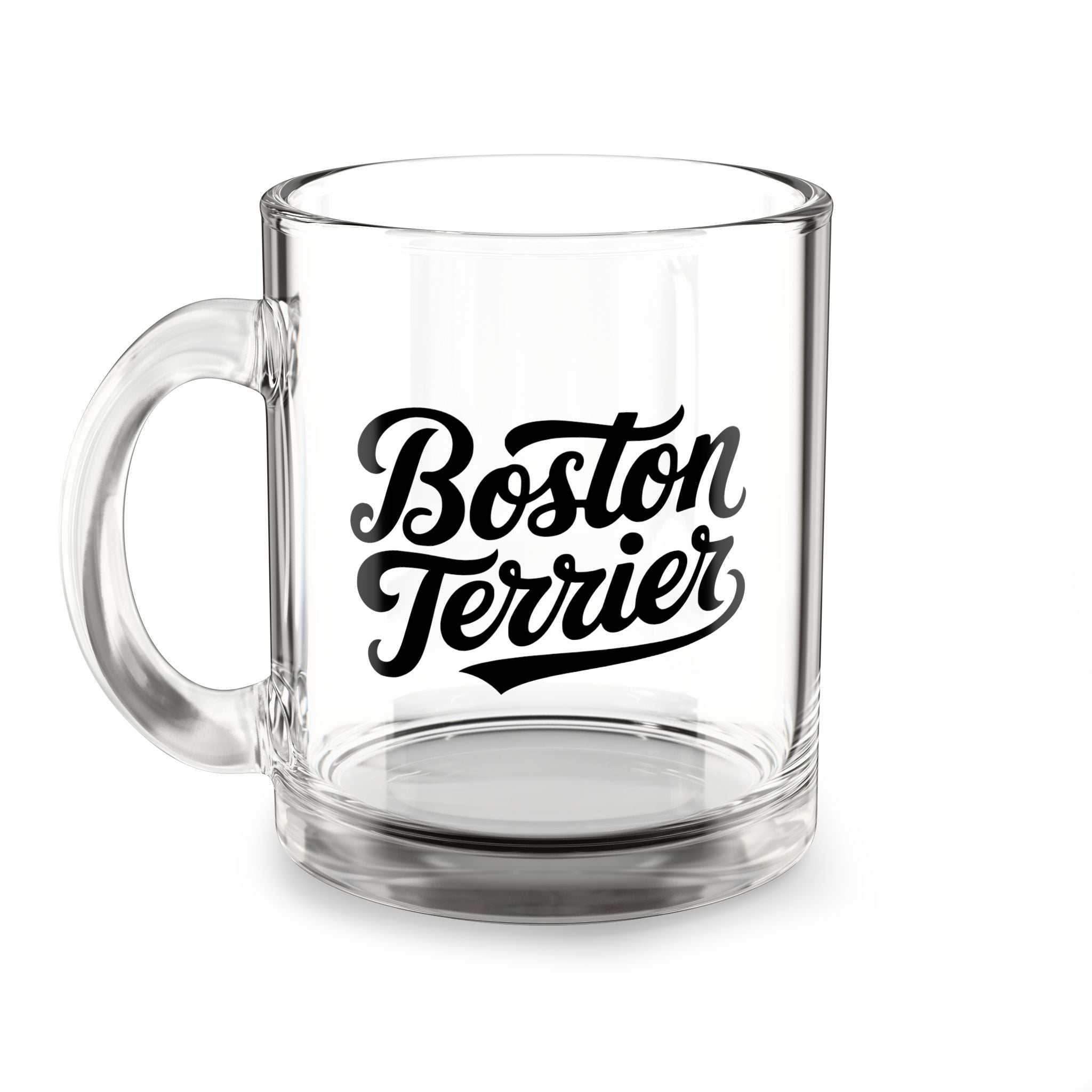 Boston Terrier Glass Mug - 10oz Coffee Tea Cup for Bostie Lovers