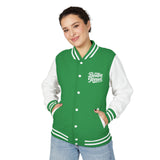 Boston Terrier Unisex Heavyweight Letterman Jacket - Stylish and Cozy