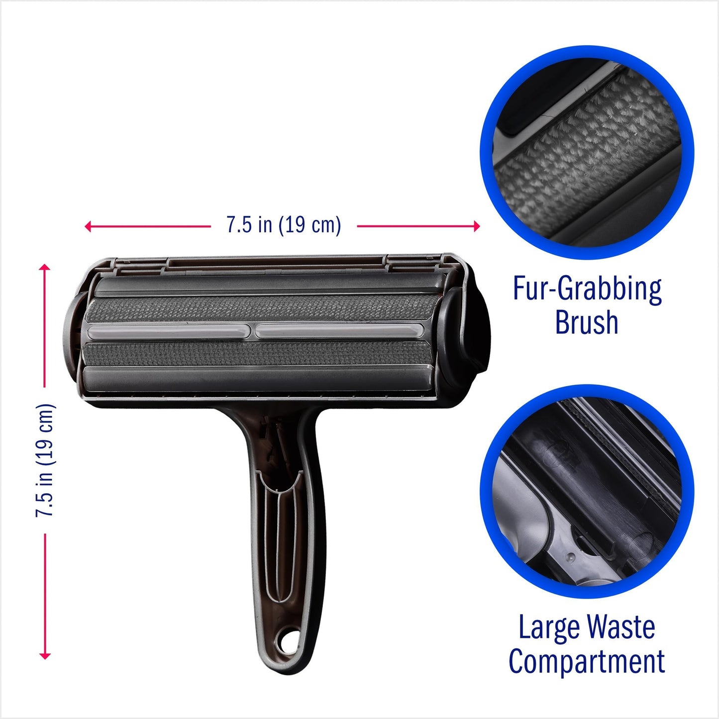 Pet Hair Remover With Reusable Sticky Applicator - Dog Hair Remover For Furniture, Sofas, Carpets, Clothing And Bedding